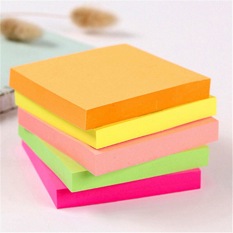 Post It Sticky Notes Reminders Self Adhesive 76mm Neon Colours Paper Memo  Pads